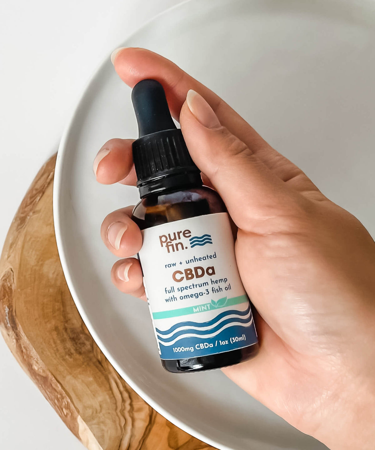 CBDa Oil + Omega-3: Mint Flavor 1000 mg